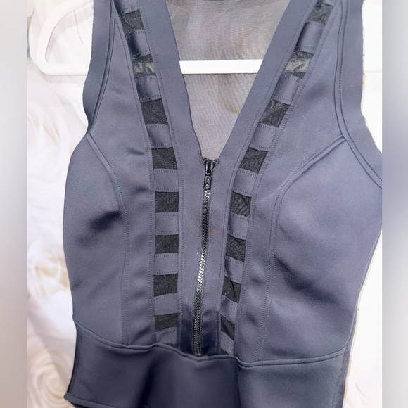 MagicSuit  Scuba Daniella Tummy Control Zip Up One Piece Mesh cutouts  Black 8 - Picture 14 of 15